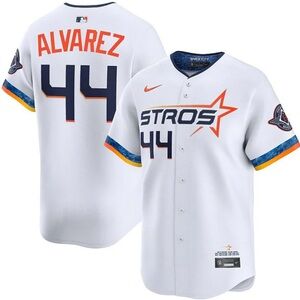 Nike Yordan Alvarez White Houston Astros 2025 City Connect Limited Player Jersey